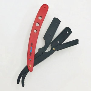 มีดโกนสเตนเลสสตีลขายส่ง พร้อมใบมีดเปลี่ยนได้ โลโก้สั่งทำได้ สำหรับโกนหน้า โกนตัว โกนบิกินี่ ดีไซน์คลาสสิก - Product Image 4