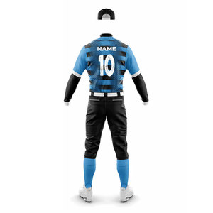 Customized Training Sportswear Athletic Uniform <b>Baseball</b> Trendy Kits Button Up Jersey with Compression Pants 100% Polyester - Product Image 2