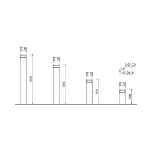 Новый популярный дизайн, электрический водонепроницаемый светодиодный солнечный боллард с оптической линзой, IP65, уличный ландшафтный светильник из алюминия, аккумулятор LiFePO4, 5 лет гарантии - Product Image 3