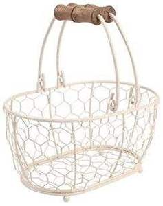 <b>Large</b> Size Round Shape Picnic <b>Basket</b> with Handle Metal Wire Kitchen <b>Storage</b> Bulk Price From Indian Supplier - Product Image 6