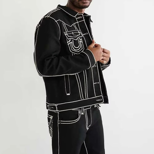 Chaqueta Vaquera para Hombre de MKB Enterprises, Diseño de Logotipo Personalizado, Calidad Premium, Cómoda, Manga Larga, Ropa Casual de Primavera, de Fábrica - Product Image 5