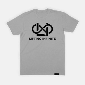 Lifting Infinite <b>Men's</b> White Short Sleeve 100% Cotton <b>T</b>-<b>Shirt</b> Regular Fit O-Neck Casual Printed Letter Design Front Logo - Product Image 6