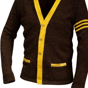 High Quality Custom Chapter custom <b>black</b> gold <b>cardigan</b> abstract emblem patch sweater men oversized varsity <b>cardigan</b> - Product Image 5