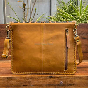 2025 qualité supérieure usiné à la main en cuir de vachette épaule rabat sac à main Cactus Turquoise pierre bandoulière sac à main pour femmes - Product Image 5