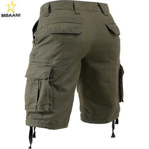 Shorts cargo pour homme en coton, coupe décontractée, style outdoor, multi-poches - Product Image 2
