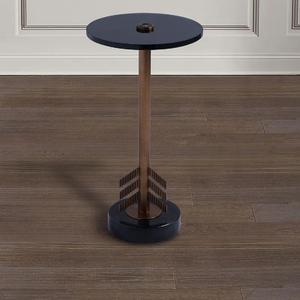 Table de cocktail en aluminium de qualité supérieure, mobilier haut de gamme, table d'appoint en métal pour la maison, l'hôtel, table à vin et à boissons en laiton - Product Image 4