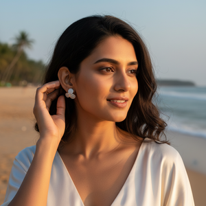 Nuevos Aretes de Plata con Diseño de Racimo 2026, Aretes de Circonia Cúbica, Joyería para Mujeres y Niñas, para Usar en Fiestas - Product Image 5