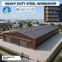Entrepôt en structure métallique à assemblage rapide et à faible coût, bâtiment de stockage préfabriqué en métal pour une construction rapide