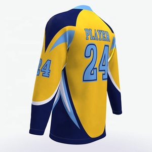 Jersey de Hockey sobre Hielo Sublimado Personalizable de Alta Calidad, Jersey de Práctica de Hockey Personalizado al por Mayor, Logotipo Personalizado de Alta Calidad - Product Image 3