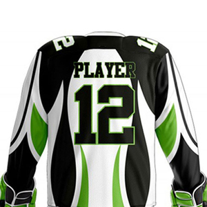 Camisetas de Hockey sobre Hielo Personalizadas para Hombre, Cuello en V, Conjunto de Dos Piezas, Impresión Digital del Nombre del Equipo y Número, 100% Poliéster Ecológico - Product Image 6