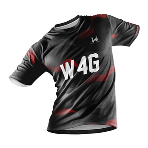 เสื้อฟุตบอลชายแบบสั่งทำพิเศษ ผ้าโพลีเอสเตอร์ 100% พิมพ์ลายด้วยความร้อน แห้งเร็ว ระบายอากาศได้ดี แขนสั้น เป็นมิตรกับสิ่งแวดล้อม - Product Image 4