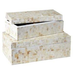 Sofisticadas cajas de nácar con superficie luminosa para decoración interior de alta gama y exhibición. - Product Image 3