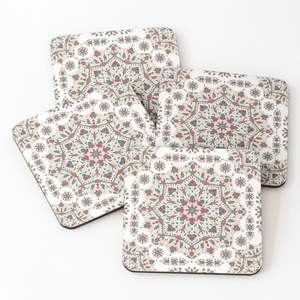 Posavasos de diseño moderno con tablero de MDF, impresión de adhesivo esmaltado, juego de 4 posavasos para bebidas, posavasos para té a bajo precio al por mayor - Product Image 1