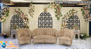 Marcos Decorativos Tallados Estilo Mughal para Bodas, Últimos Modelos Estilo Rajwada, Paneles de Boda Indios en Color Marfil para Venta en Eventos en el Reino Unido - Product Image 4