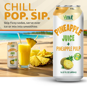 Échantillon Gratuit en Gros pour Jus de Pomme de Terre avec Pulpe 490ml en Canette Stérilisée OEM ODM Fabricant de Boissons Marque Privée Vietnam 100% - Product Image 4