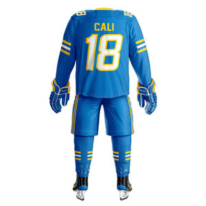 Uniforme de Hockey sobre Hielo Personalizado con Nombre de Equipo, Color Sólido, Talla Adulto/Juvenil, Ropa Deportiva - Product Image 5