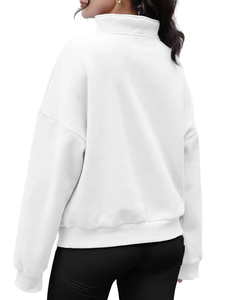 Sudadera de Forro Polar Oversize para Mujer, Cuello Redondo, Ajuste Holgado, Estilo Casual Urbano, Ropa de Moda de Invierno - Product Image 2