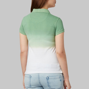 T-shirt à manches courtes en tricot pour femme, avec logo personnalisé imprimé, écologique et à séchage rapide - Product Image 5