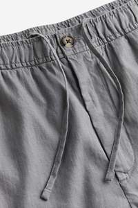 Shorts en jean tricoté coupe droite taille haute personnalisés pour hommes grandes tailles, style vintage streetwear, respirants, à boutons, pour l'été et le travail, vente en gros - Product Image 3