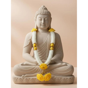 Guirnalda Artificial de Mogra con Rosas Amarillas, Guirnaldas Decorativas para Puja e Ídolos - Product Image 3