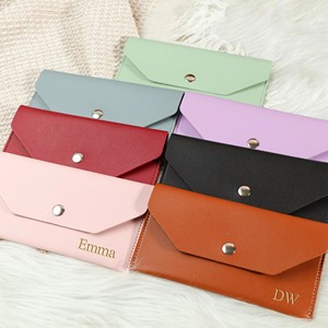 Nostalgic Look Luxury Genuine Leather <b>Wallet</b> Portable Long <b>Envelope</b> <b>Cash</b> Envelop Water Resistant Handmade Elegant Coin Purse - Product Image 3