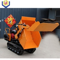 800KG Raupen-Minidumper Traktorlader Frontlader Selbstladendes Hydrauliksystem Dieselmotor 10PS Pumpengetriebe Motorgetriebe