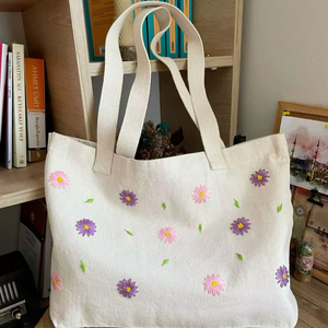 Sac fourre-tout en toile de coton imprimé sur mesure, tissu naturel, écologique, réutilisable, sac de courses, vente en gros - Product Image 1