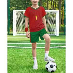 Ensemble uniforme de football pour enfants, maillot de football respirant à séchage rapide, kit d'entraînement d'équipe personnalisé pour petits enfants, vêtements de sport pour garçons - Product Image 3