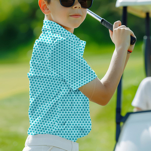 Polo Deportivo para Jóvenes Golfistas, Elástico, Transpirable, de Manga Corta, Ropa Deportiva de Alto Rendimiento - Product Image 4