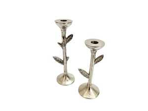 Candelabro de Aluminio Plateado, Portavelas Metálico, Soporte para Velas Tipo Baqueta, para Decoración de Mesa en Bodas y Hogar - Product Image 6