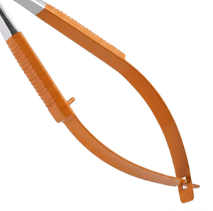Ciseaux chirurgicaux à double action en acier inoxydable antidérapants à lame courbée Spring Scissor - Product Image 3