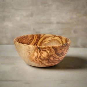 Ensemble de saladiers en bois d'acacia poli foncé avec cuillère et fourchette de service et bols empilables - Product Image 2