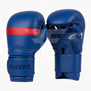 Guantes de entrenamiento personalizados de cuero PU para Muay Thai y MMA, guantes de boxeo al por mayor, guantes de entrenamiento de cuero PU con logotipo personalizado - Product Image 2