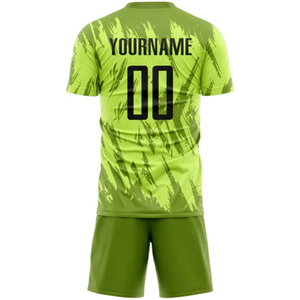 Conjunto de Uniforme de Fútbol Unisex de Último Diseño, Transpirable, de Manga Corta, con Transferencia Térmica, de Alta Calidad, Personalizable con Nombre de Jugador, Venta al Por Mayor - Product Image 2