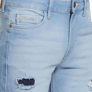 Shorts en jean OEM pour hommes – Qualité supérieure, style décontracté d'été, délavage clair, coupe droite, style vintage, confortables et respirants - Product Image 5