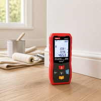 Medidor de Distancia Láser Industrial UNI-T LM80VS con Activación por Voz, Precisión de 2.0mm, Rango de 0.05-80m, CLASE 2, 99 Grupos de Registro Histórico