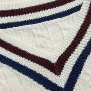 Varsity College Style Knit Sweater Thick Warm Winter Pullover <b>Top</b> - High Quality Soft Ladies Cold Weather Jumper 2026 breathable - Product Image 6