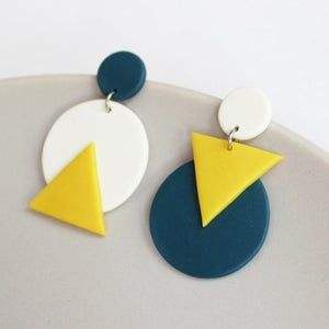 Boucles d'oreilles en résine pour femmes et filles, bijoux fantaisie, boucles d'oreilles en résine faites à la main, prix de gros - Product Image 6