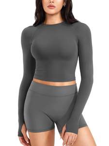 Conjuntos de Shorts Deportivos de Nylon para Mujer, Levanta Glúteos, Sexy, para Gimnasio, Fitness, Yoga, Verano, Estilo Biker, Venta al por Mayor, Personalizados - Product Image 1
