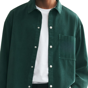 Chemise en flanelle coupe droite surdimensionnée pour homme, décontractée, à boutons, à manches longues, à carreaux, style streetwear, vente en gros - Product Image 3