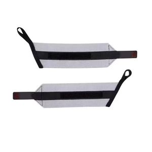 Muñequeras Elásticas de Algodón Profesionales Grises para Gimnasio, Soporte para Entrenamiento, Estabilizador de Fuerza, Correa Ajustable - Product Image 2