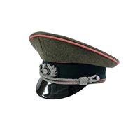 Casquette/Chapeau à visière allemande Heer de la Seconde Guerre mondiale, 100 % coton, réglable, respirant, unisexe, reproduction d'uniforme, vente en gros personnalisée, haute qualité