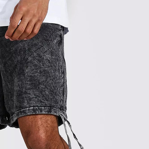 Slim Fit Quick Dry Casual Wear Denim Shorts Solid Color Denim <b>Men</b> <b>Jeans</b> Shorts OEM Custom High-Quality Denim Shorts - Product Image 4