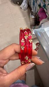 Brazaletes de Lujo con Bordado y Perlas de Aleación de Zinc para Mujer, Joyería de Diseño Hecha a Mano, para Bodas, Fiestas y Regalos, India - Product Image 6