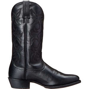 Bottes de cowboy mi-mollet pour hommes, style western, en cuir véritable, avec coutures durables, bottines rétro tendance – Fournisseur fabricant - Product Image 4