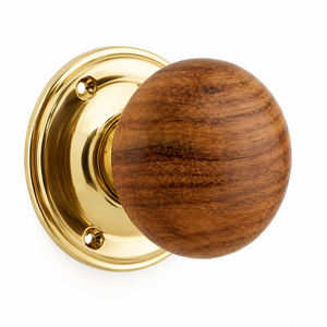 Poignée de porte en bois |   Poignée de meuble style Victorien et Édouardien en bois de rose pour chambre, cuisine, armoire, commodes, meubles de rangement et décoration intérieure - Product Image 1