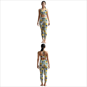 High Waisted Leggings And Matching Sports <b>Bra</b> Yoga Sets For Women Activewear Women Gym Yoga Sets - Product Image 5