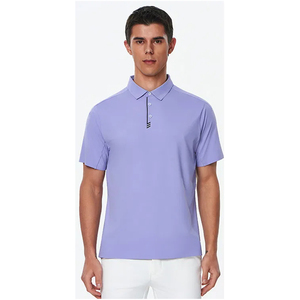Polo de sport OEM pour l'entraînement en salle, grande taille, extensible en Spandex, avec logo personnalisé, pour le golf et le tennis, faible MOQ - Product Image 4