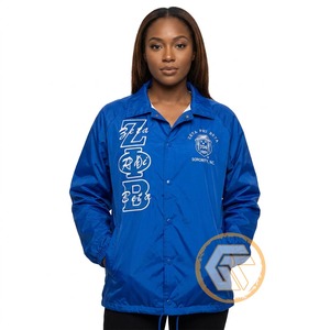 Chaqueta Bordada Personalizada con el Logotipo de la Hermandad Zeta Phi Beta para Mujer, Chaqueta de Alta Calidad con Forro de Seda Transpirable de Poliéster de 220 g - Product Image 1