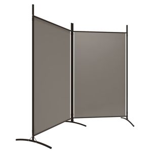 Séparateur de pièce en tissu anthracite à 2 panneaux 68.9 "x 70.9" pour diviser les espaces - Product Image 4